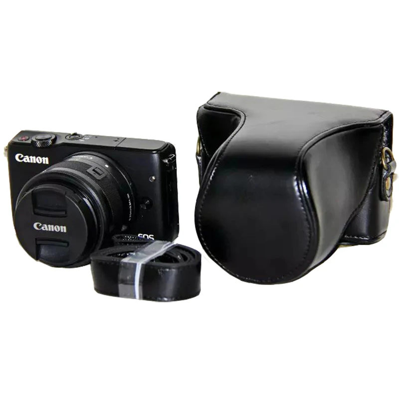 Защитный чехол для камеры Canon Ретро стиль искусственная кожа чехлы EOS M10 M100 15 45 мм 55