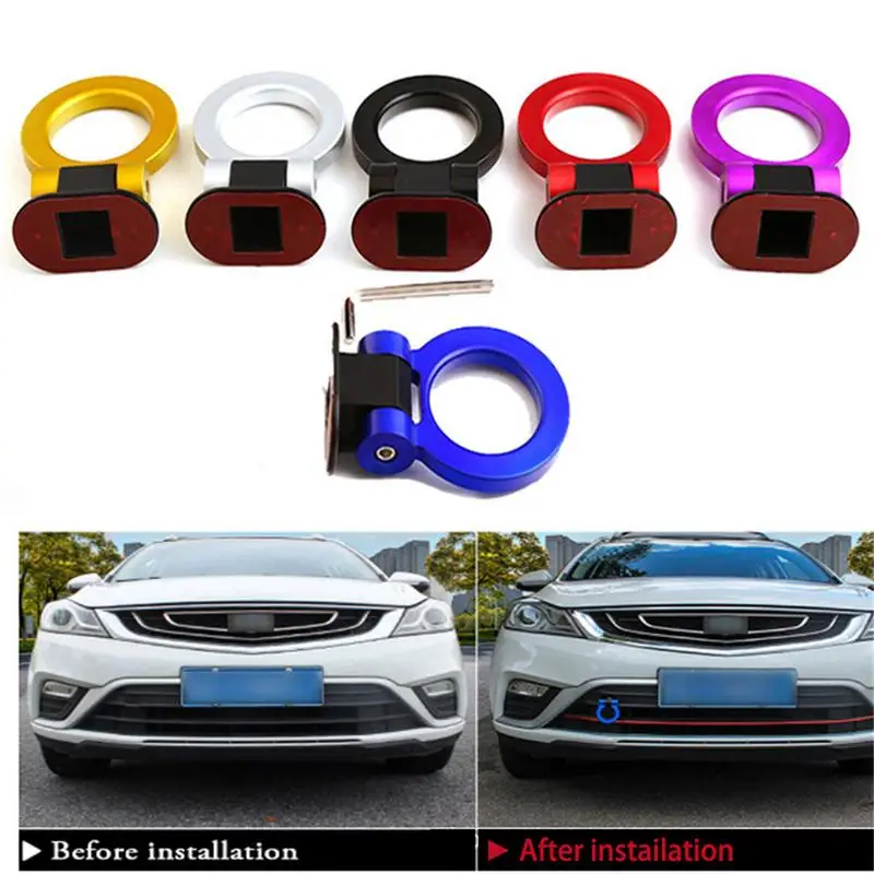 سيارة التصميم السيارات Refitment البلاستيك مقطورة هوك الزخرفية لزجة الجر سحب هوك مقطورة صغيرة حلقة هوك سيارة سحب القضبان سيارة التصميم السيارات Refitment البلاستيك مقطورة هوك الزخرفية لزجة الجر سحب هوك مقطورة صغيرة حلقة هوك سيارة سحب القضبان