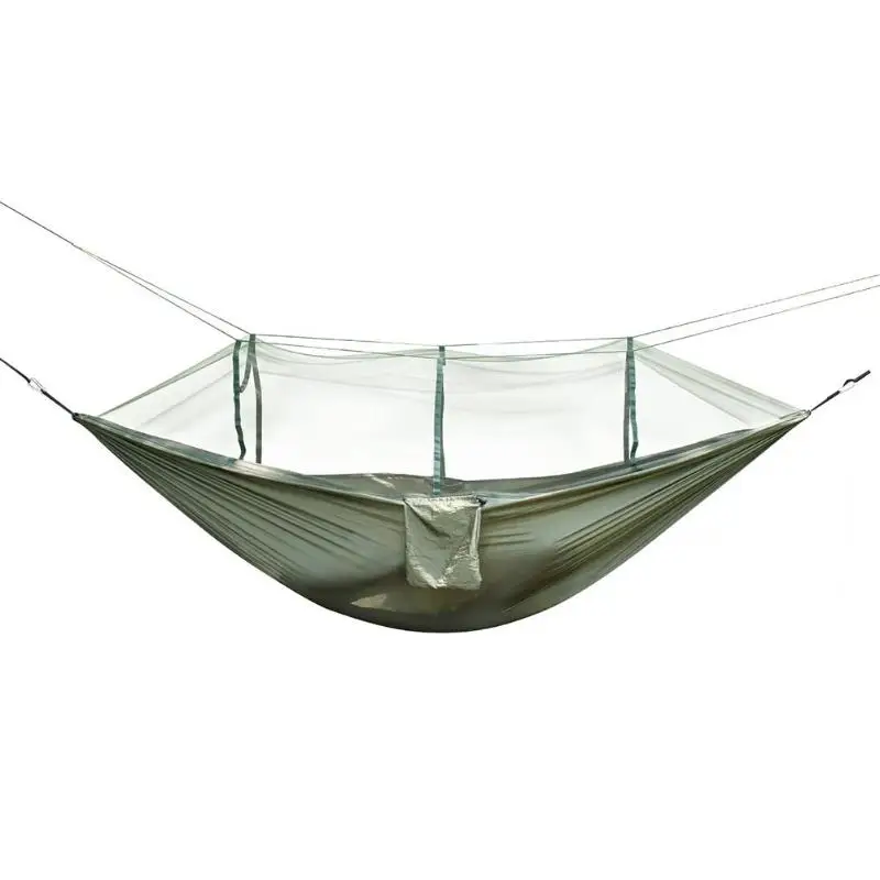 Portable Outdoor Camping Hammock Mosquito Net Nylon Hammock Hanging Bed Sleeping Swing Hang Bed Garden Hammock Drop Shipping Portable Outdoor Camping Hammock Mosquito Net Nylon Hammock Hanging Bed Sleeping Swing Hang Bed Garden Hammock Drop Shipping