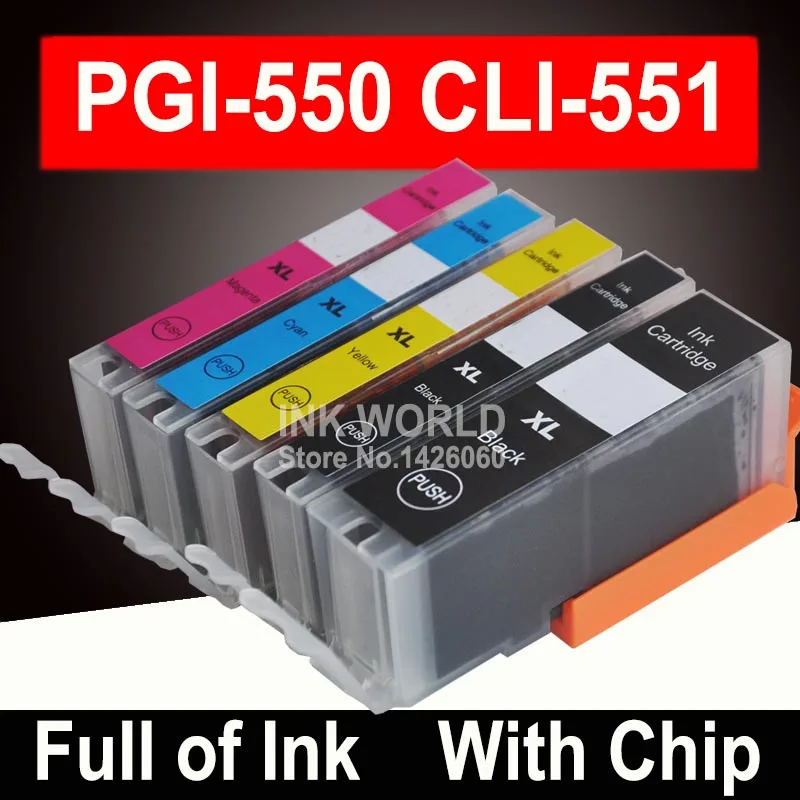 Для Canon Pixma MX925 iP7250 iP8750 iX6850 чернильные картриджи PIxma MX 925 iP 7250 8750 iX 6850 принтер 5 цветов