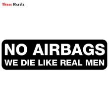 Três Ratels TRL670 #15x4 centímetros adesivos de carro SEM AIRBAGS NÓS MORRER COMO HOMENS de VERDADE colorido engraçado carro adesivos e decalques styling