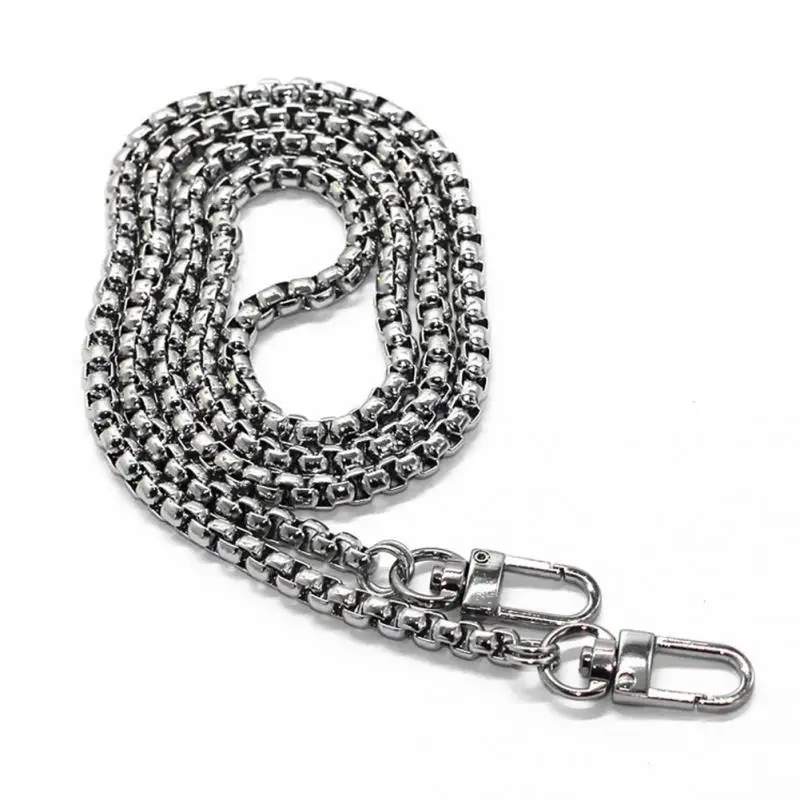 New 1pc 120cm Metal Bag Strap Fashion Purse Handbag Chain Bag Replacement Strap shoulder Bag Belt With two Buckles #1107 New 1pc 120cm Metal Bag Strap Fashion Purse Handbag Chain Bag Replacement Strap shoulder Bag Belt With two Buckles #1107