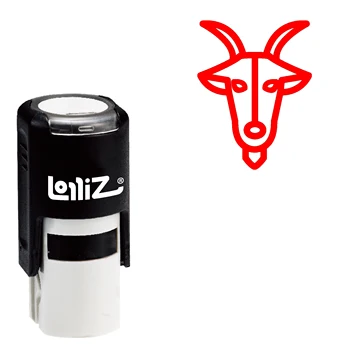 

LolliZ Greek Astrology Symbol - Capricorn (The Mountain Goat) Self-Inking Rubber Stamp