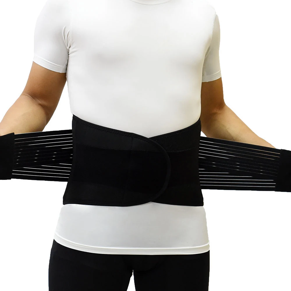 Women Men Adjustable Elastic Waist Support Belt Back Brace for Lower