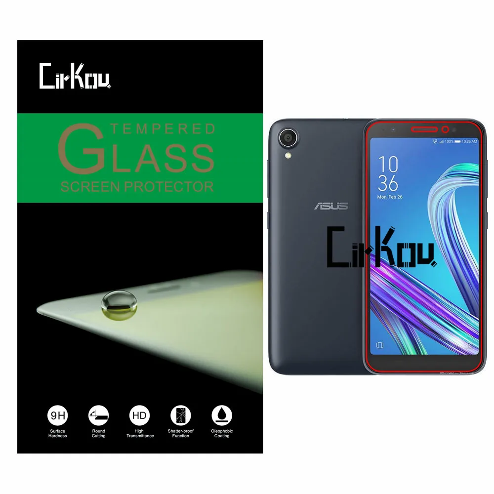 

2.5D Arc Edge 0.33mm 9H Hardness Anti-Burst 100% Tempered Glass Screen Protector Film For Asus ZenFone Live (L1) ZA550KL