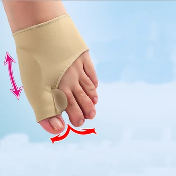 

1 Pair The Newest Silicone Hallux Valgus Braces Big Blackmailed Orthopedic Correction Socks Toes Separator Feet Care