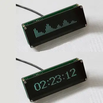 

DYKB AK7115 VFD Music Spectrum Display Analyzer Audio Stereo Level Indicator rhythm VU METER VFD colck Remote control Amplifier