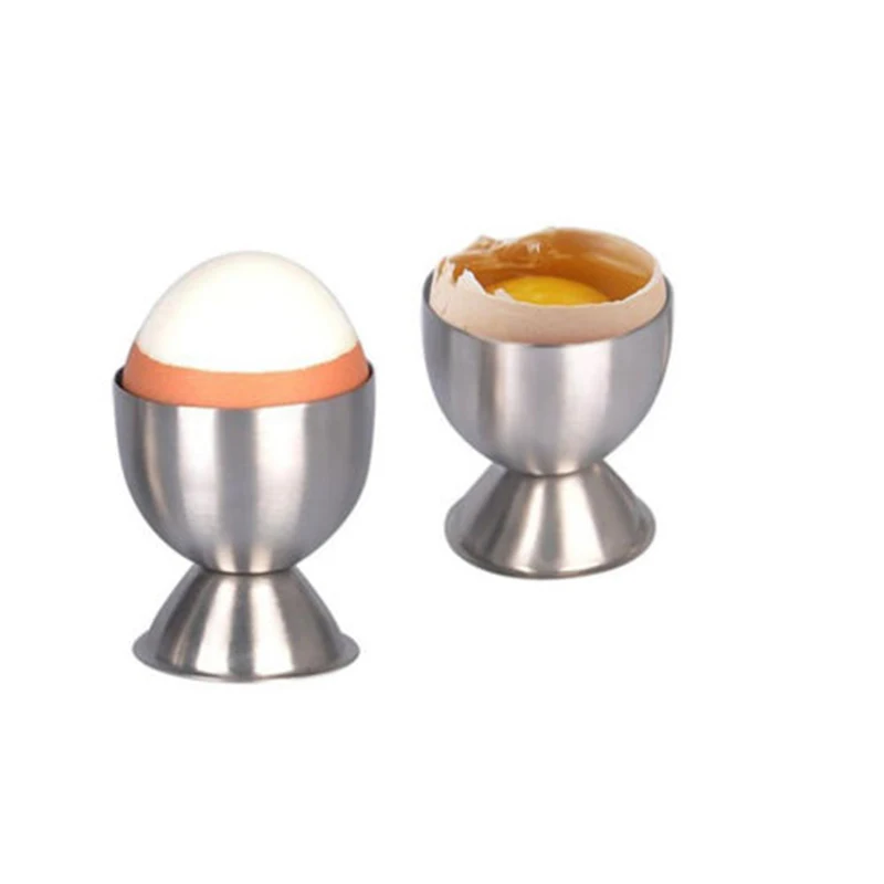 

4pcs Stainless Steel Soft Stand for Boiled Egg Cups Holder Tabletop Cup Kitchen Tool Set