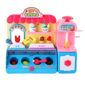 

Electric Simulation Ice Cream Shop Pretend Play Role Playing Game Educational Toys Birthday Gift for Children Kids Toddler