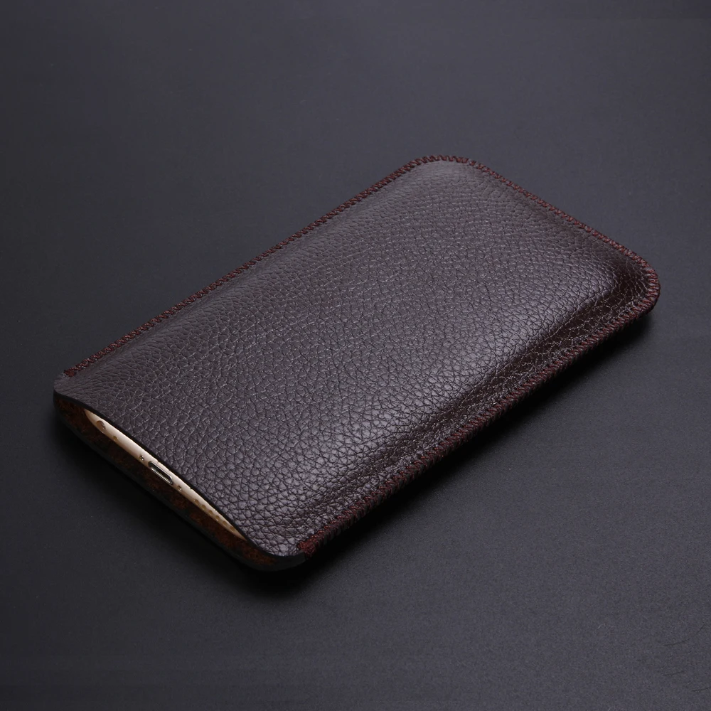 

For ASUS ZenFone Max PRO M2 ZB631KL 6.3" Microfiber Leather Sleeve Litchi Pattern Pouch Phone Bag Case Cover Holster