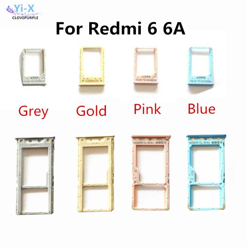 Big / Small SIM Card Tray Holder Micro SD Slot Adapter for Xiaomi Redmi 6 6A | Мобильные телефоны и аксессуары