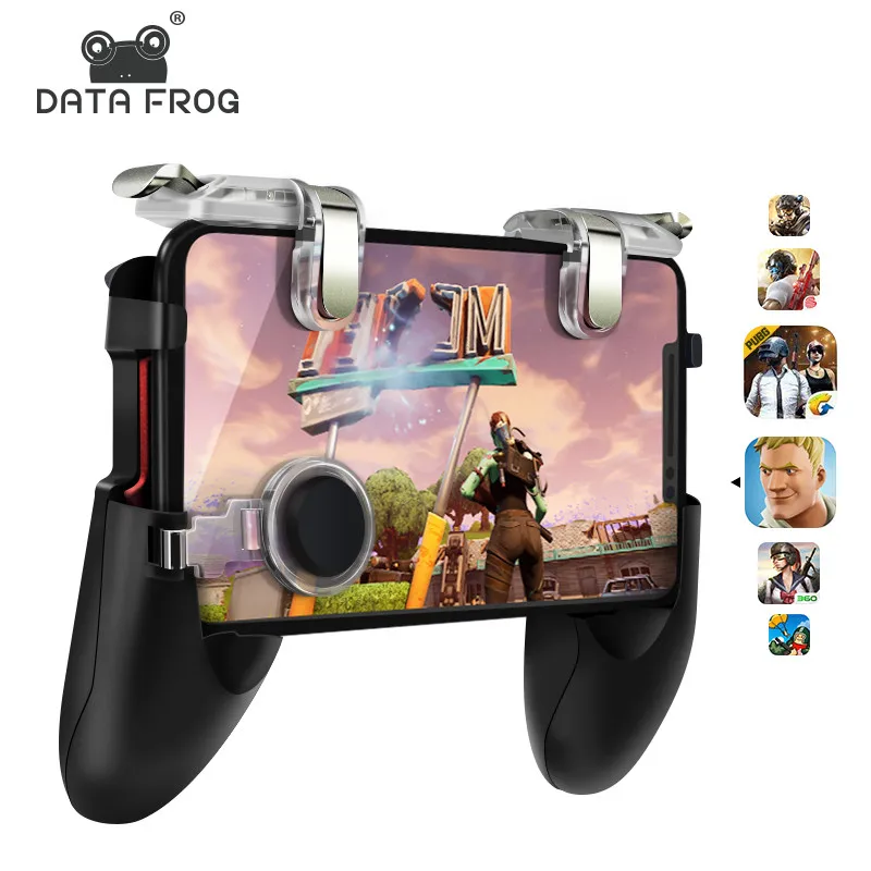 

Data Frog Mobile Phone Game Controller L1R1 Shooter Triggers Fire Button For Android Iphone Pubg Games