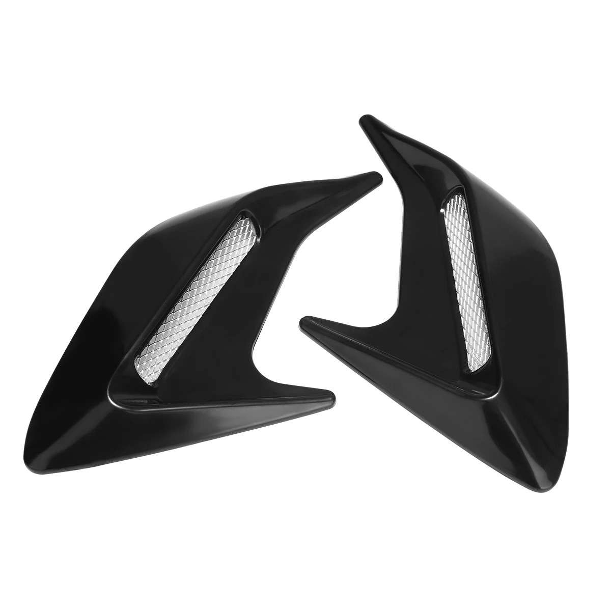 

Car Intake Stickers 2pcs DIY Car Air Flow Fender Decors Black ABS plastic Decorative Side Vent 19x11.5cm Mayitr
