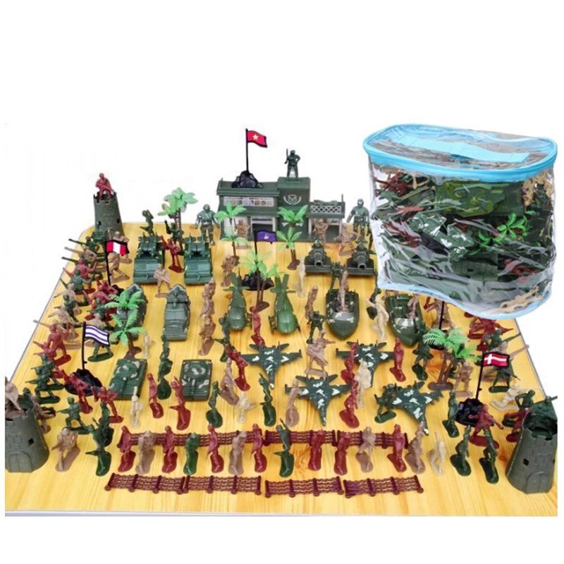 

146pcs/Set Military Model Toy Soldiers Army Men Figures & Accessories Play Set