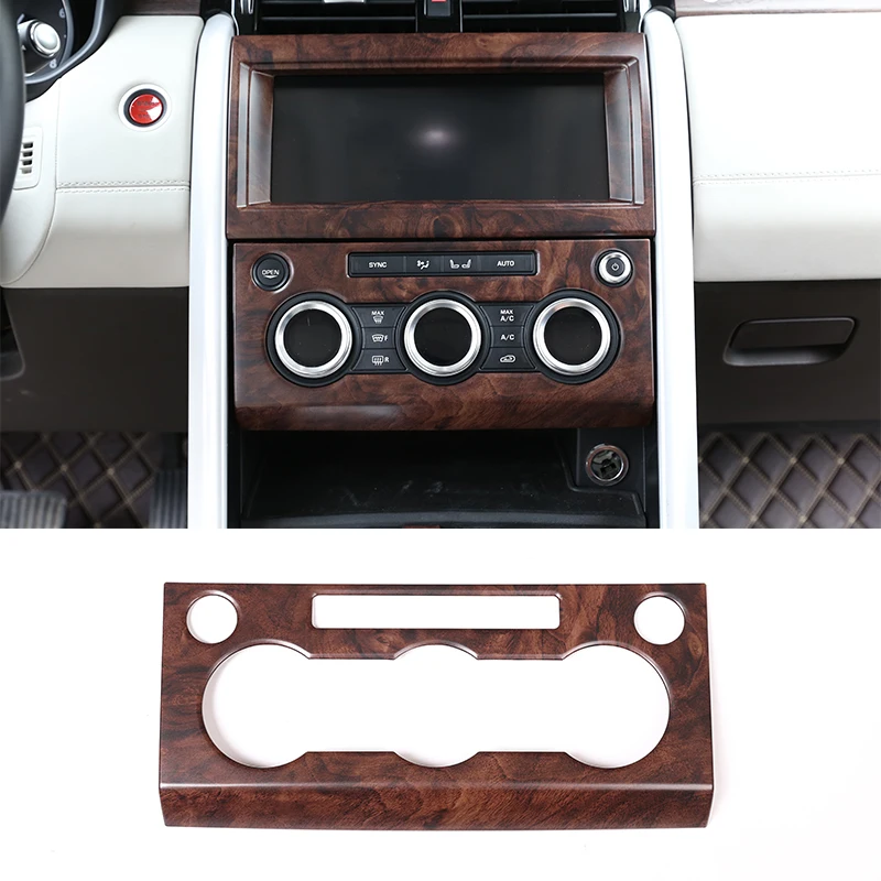 

Rose Wood Grain ABS Center Air Conditioning Panel Cover Trim For Land Rover Discovery 5 LR5 L462 2017-2018 Car Accessories