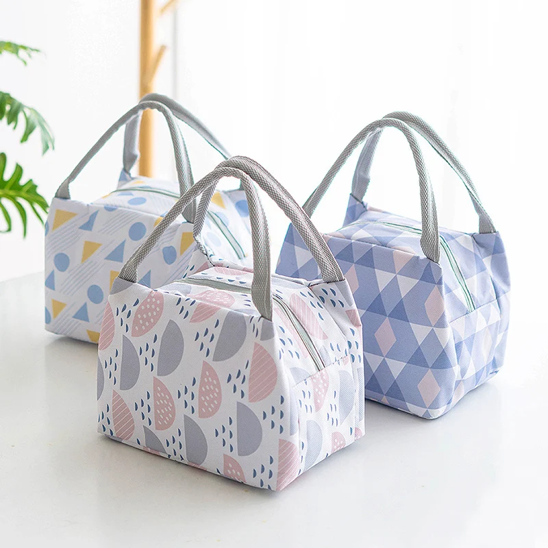 

2018 Outdoor Lunch Bag for Women kids Men Cooler Lunch Box Bag Tote Oxford Cloth lunch bag Insulation Package Portable