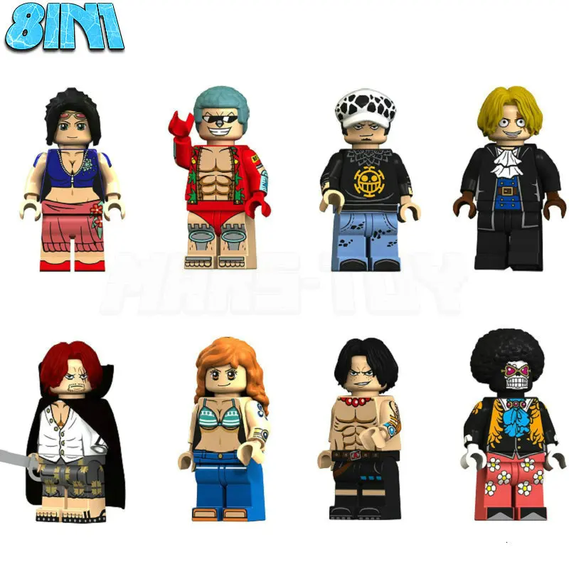 

HOT Sale One Piece Luffy Sanji Robin Nami Action Figure Building Blocks Toys Compatible LegoINGly OP Theme Gifts For Christmas