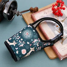 Переносная скатерть стаканчик, сумка для бутылок с водой, чехол, рукав, теплая теплоизоляция, анти-обжигающая ручка, бутылка для воды, сумка