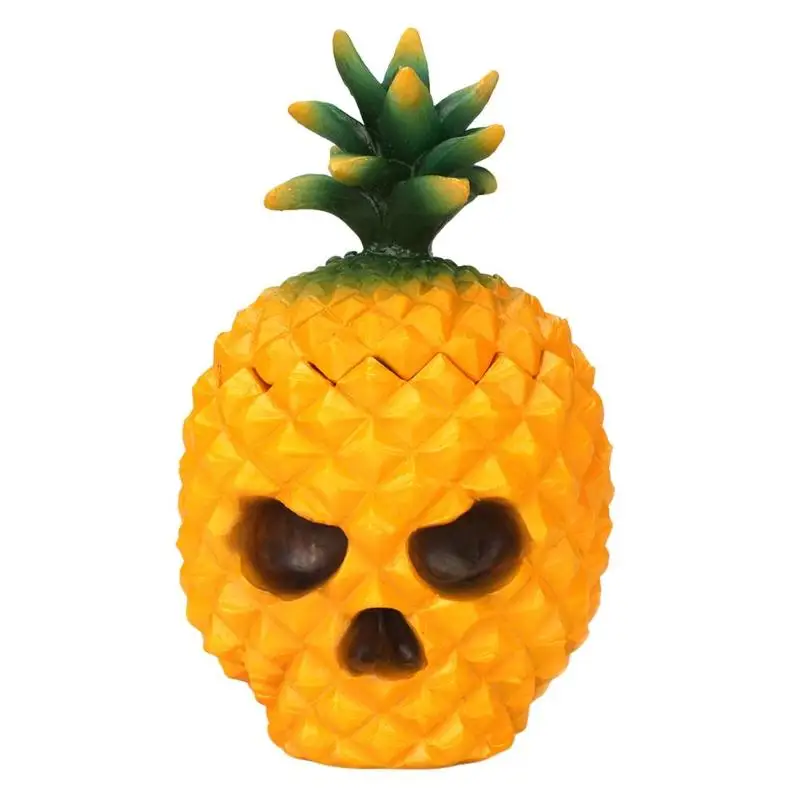 

Resin Pineapple Skull Desktop Storage Box Organizer Table Decor Ornaments