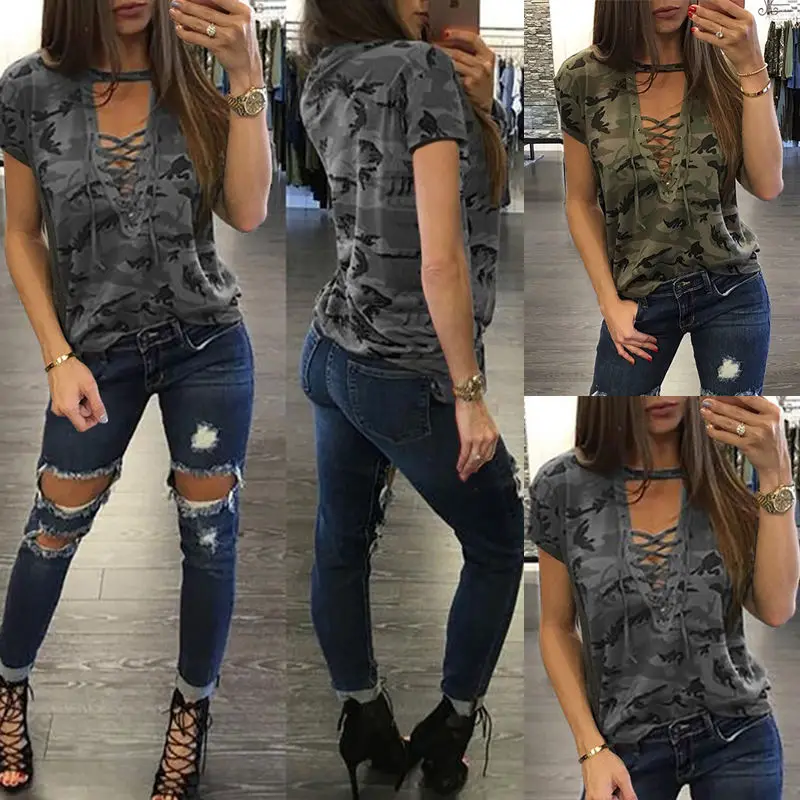Casual Shirt Camouflage Colorful Tops Fashion Women's Clothing Summer Ladies Short Sleeve Loose Blouse Casual Shirt Camouflage Colorful Tops Fashion Women's Clothing Summer Ladies Short Sleeve Loose Blouse