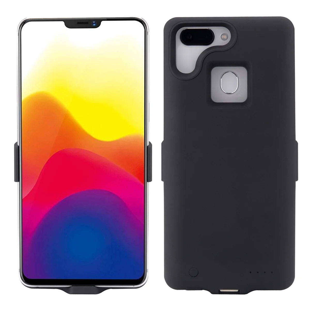 

CASEWIN Battery Charger Case For OPPO R15 6000mAh Power Bank Charging Case External Backup Charger Power bank phone case