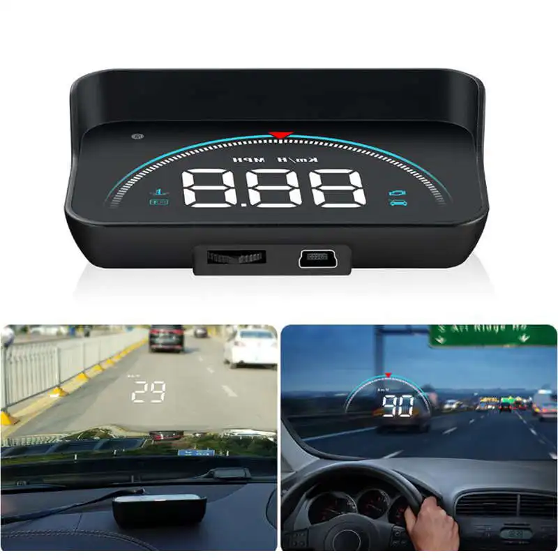 3 5 дюймовый универсальный автомобильный дисплей Hud Obd Ii Obd2 Mph/км/ч предупреждающий