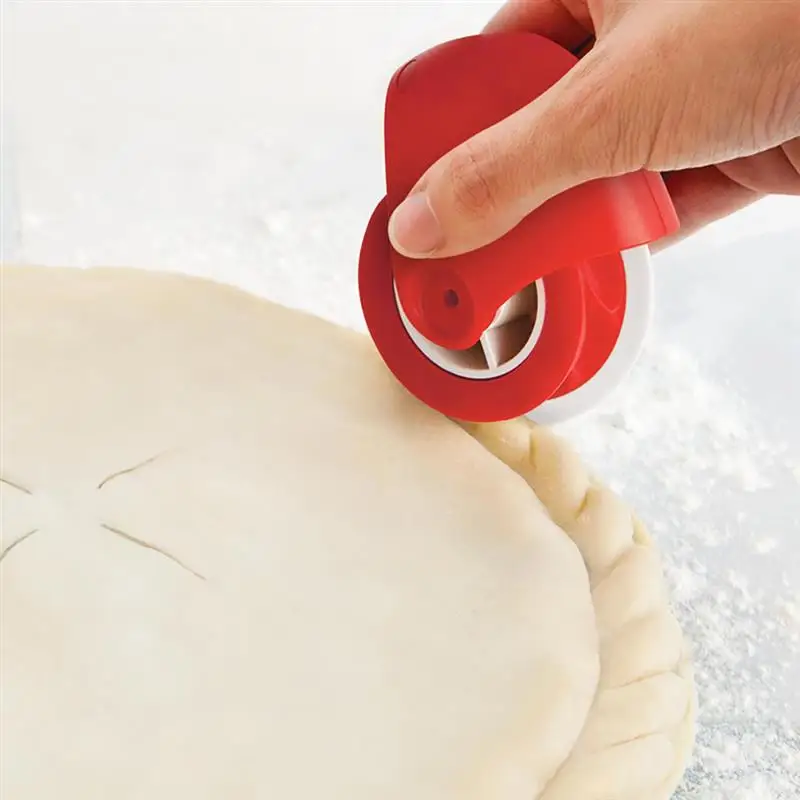 

Pizza Pastry Lattice Cutter Pastry Pie Decor Cutter Baking Cutter Tools Plastic Wheel Roller For Pizza Pastry Pie Crust