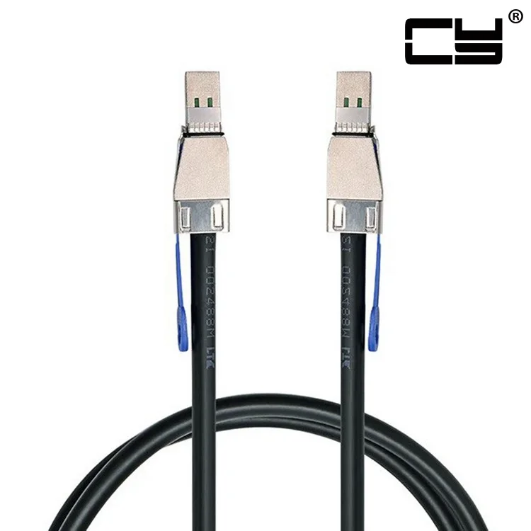 

External Mini SAS HD SFF-8644 to Mini SAS High Density HD SFF-8644 Data Server Raid Copper Cable 50cm 12Gbps