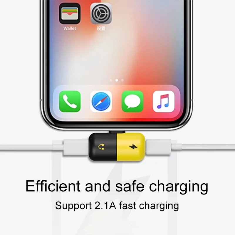 2 in 1 Dual Audio Charging Adapter For iPhone X 7 8 Plus Headphone Adapte Converter for IOS Audio USB Charger Splitter Connector 2 in 1 Dual Audio Charging Adapter For iPhone X 7 8 Plus Headphone Adapte Converter for IOS Audio USB Charger Splitter Connector