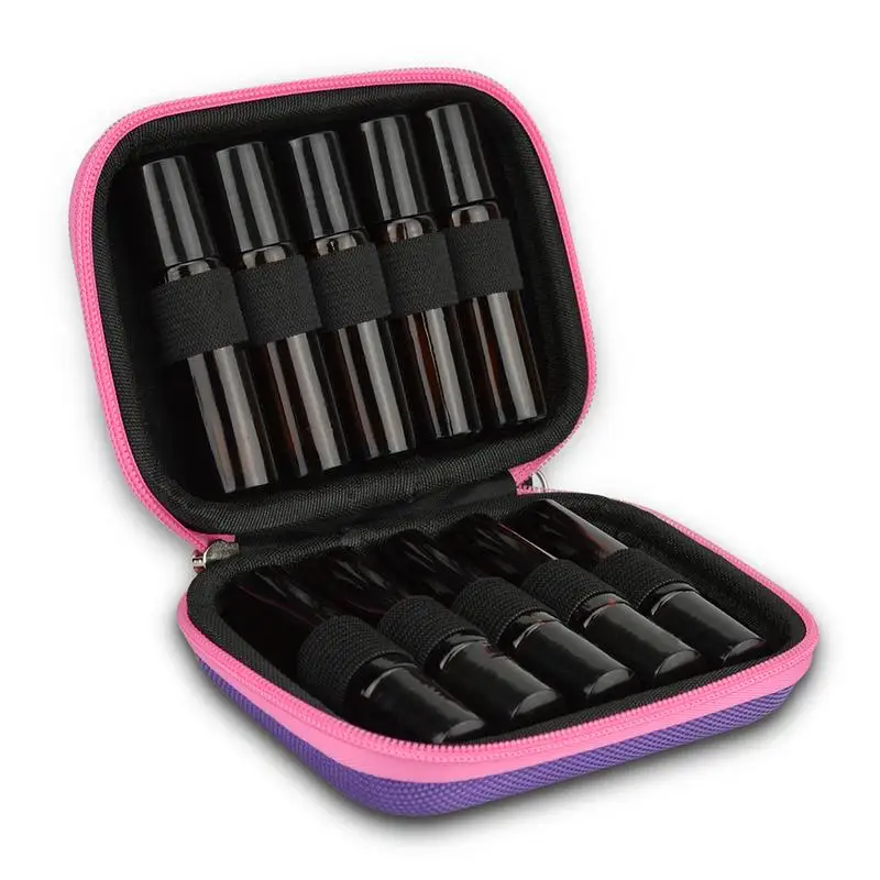 

1pc Essential Oil Case 10 Bottles 10ML Perfume Oil Essential Oil Storage Box Travel Portable Carrying Holder Nail Polish Collect