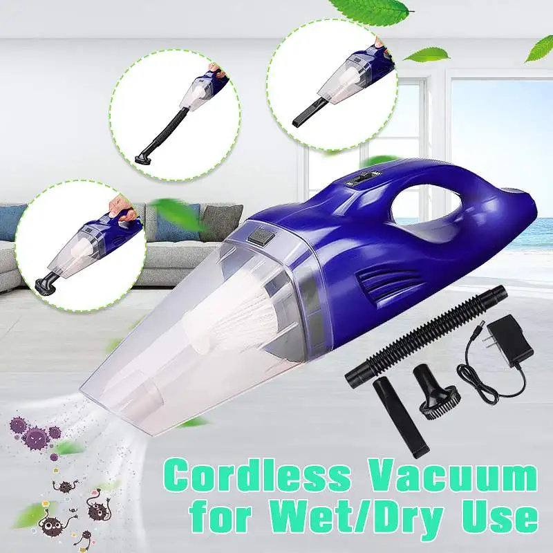 

100W 220V Car Home Use Vacuum Cleaner Dust Catcher Dry Wet Dual Used Cordless Handheld Dust Collector Portable Vacuum Sweeper