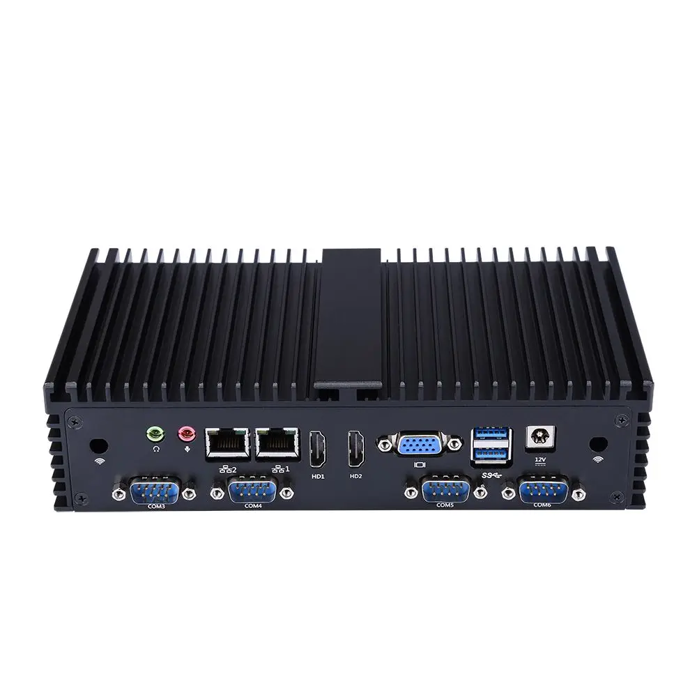 

Mini Pc Intel I7-6500U 2.5GHz Dual Core Barebone 6 Gigabit Ethernet Machine Micro Industrial Q570X Multi-Network Port