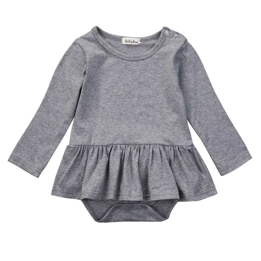 

Baby Girls Clothes Cotton Baby Girl Tutu Dress Rompers Long Sleeve Baby Jumpsuit