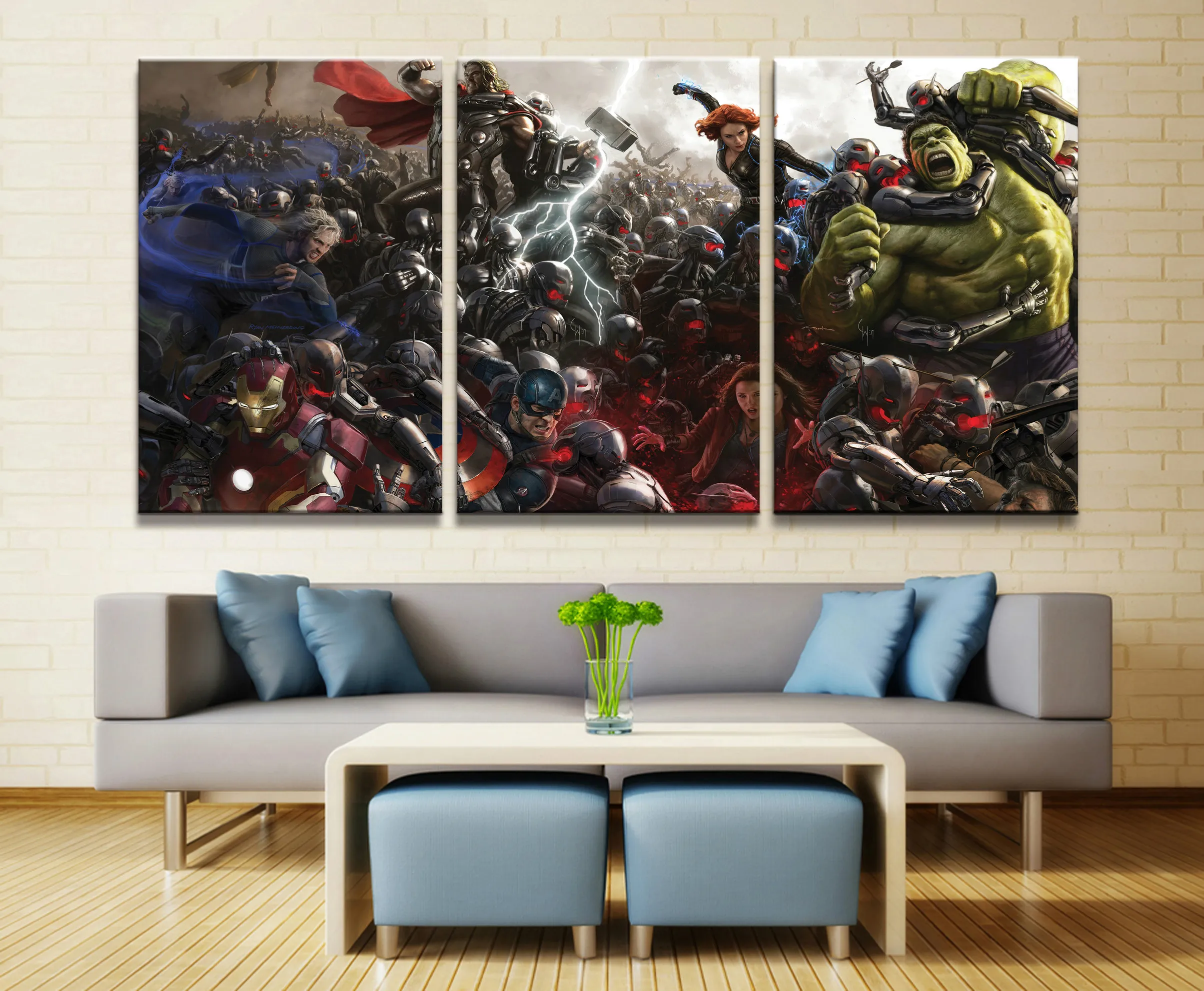 

Hot Sales Without Frame 3 Panels Picture Marvel Avengers Film Canvas Print Painting Artwork Wall Art Canvas Painting Wholesale