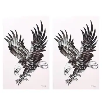 

Arm Waterproof Art Removable Body Tattoo Sticker Dragon Mermaid Girl Eagle Patterns Fake Painless Sticker Bosy Art Accessories
