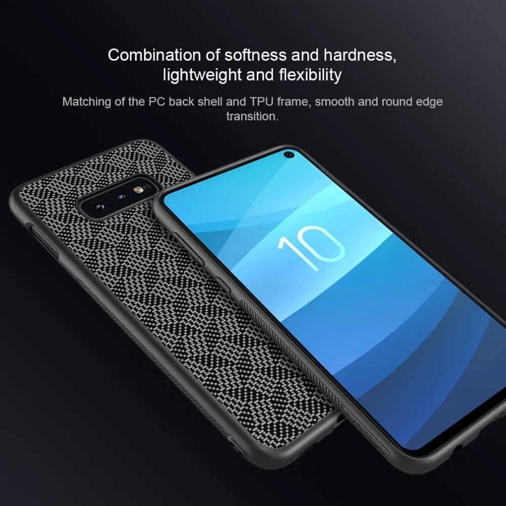 

For Samsung Galaxy S10e Case Cover Synthetic Fiber Phone Case For Samsung Galaxy S10e NILLKIN Hard Cover High Quality Case