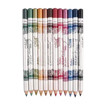 

12PCS 2 in 1 Eyeliner 12 Colors Lip Pencil Long-lasting Waterproof Makeup Cosmetic Set Eye Liner 2019 HOT
