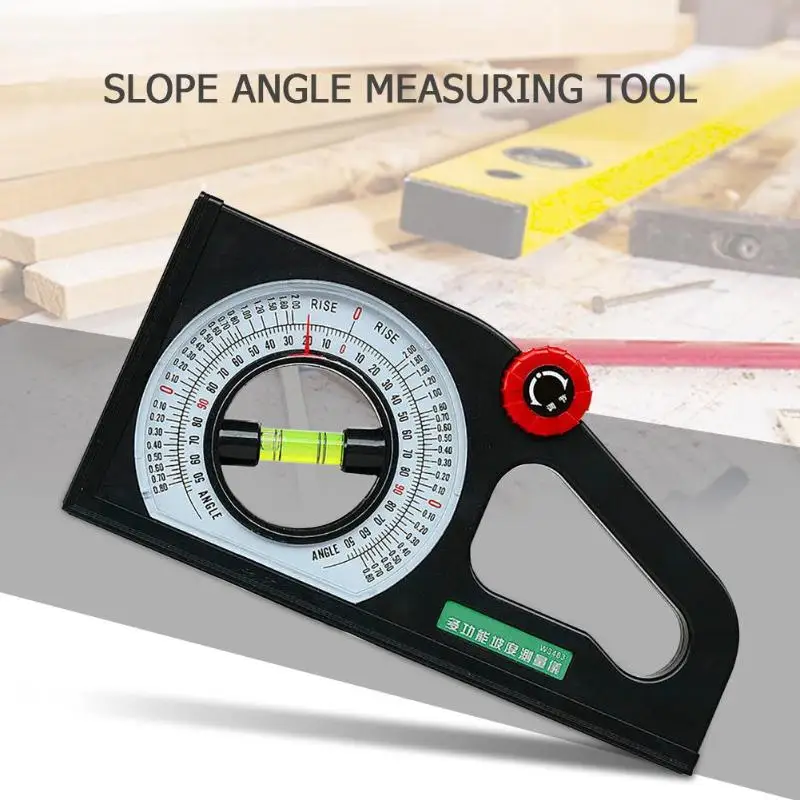 

Multifunctional Protractor Angle Finder Slope Scale Slope with Level Bubble Measuring Instrument Angle Measuring Tool