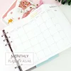 MyPretties Fantasy Monthly Planner Refill Papers A5 A6 Three Fold Filler Papers for 6 Hole Binder Organizer Notebook Papers ► Photo 1/6
