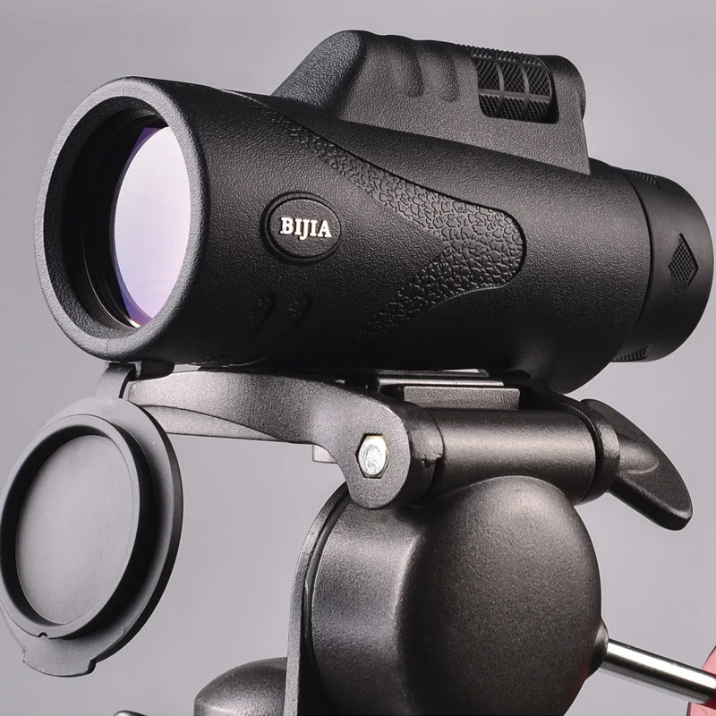 Bijia 10X42 Монокуляр Телескоп для путешестви видео Камера AccessoriesBak 4 Prism многослойное покрытие ручной фокус для охоты просмотра