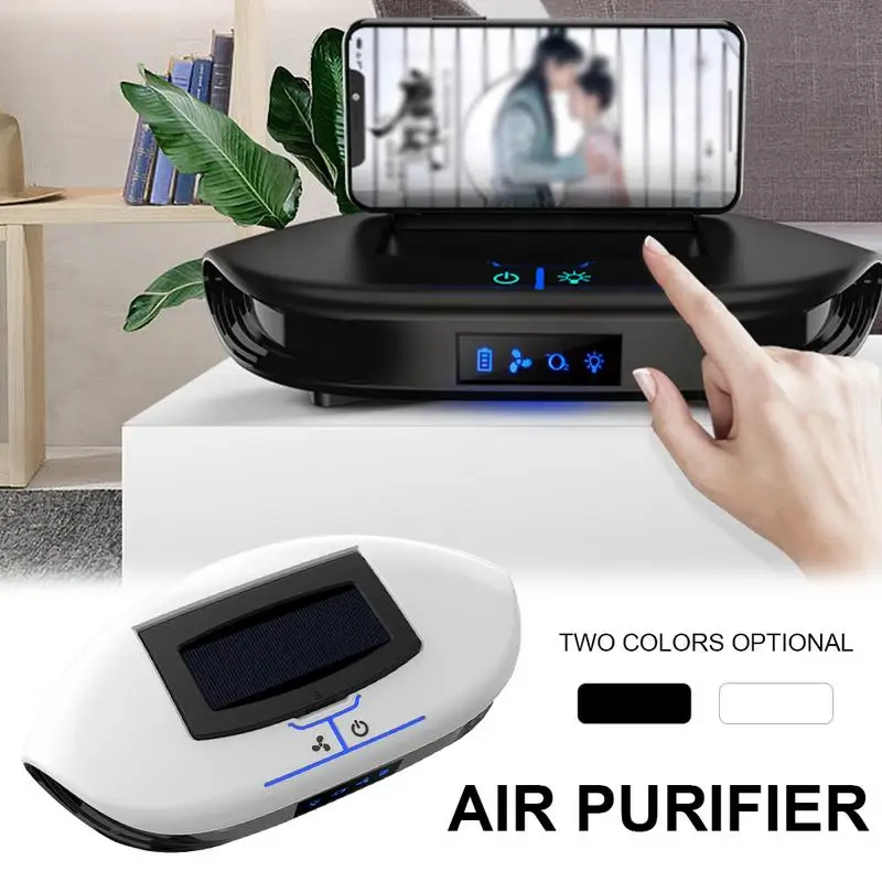 

Vvcesidot Car Mobile Phone Bracket Car Air Purifier Solar Steam Humidifier Aromatherapy Essential Oil Diffuser Air Freshener
