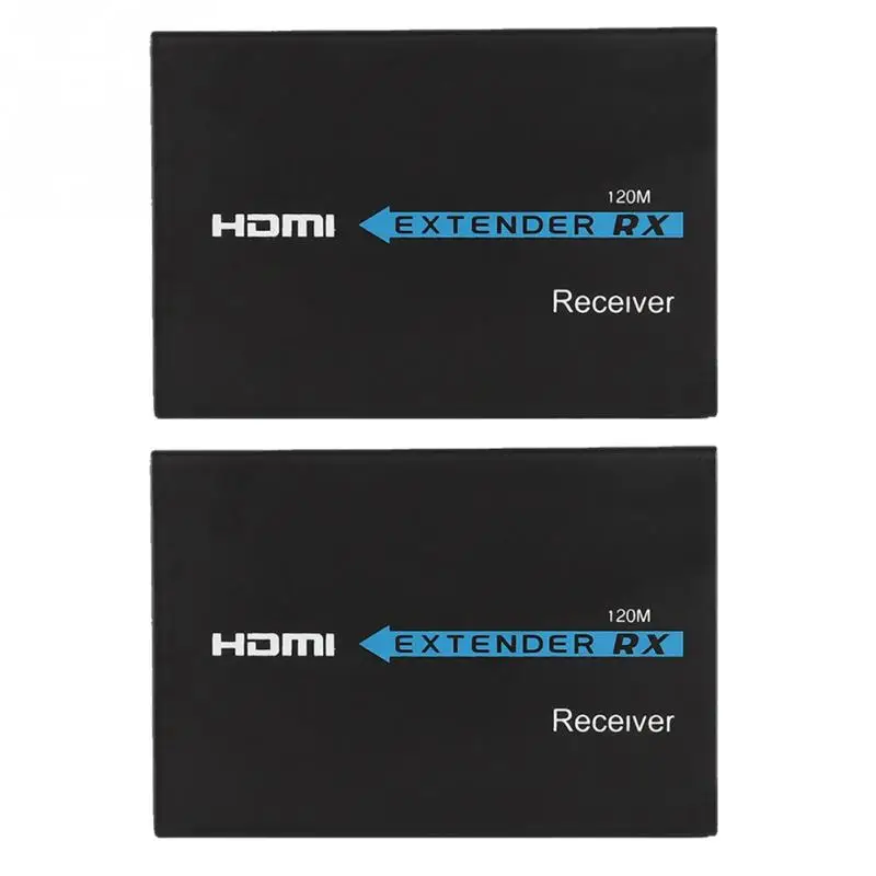 

High Quality 120M 1080P HDMI Extender Cat 5e/6 Ethernet Cable Extender 110-240V US Extenders HDMI 1080P signal