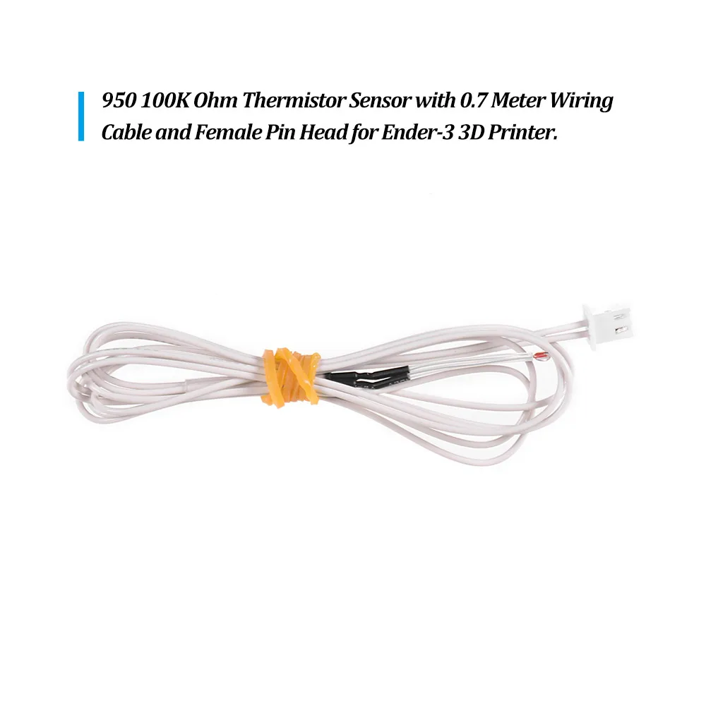 Датчик термистора Creality 3D NTC 3950 100K Ohm с 0 7 метровым проводом и гнездовой контактной
