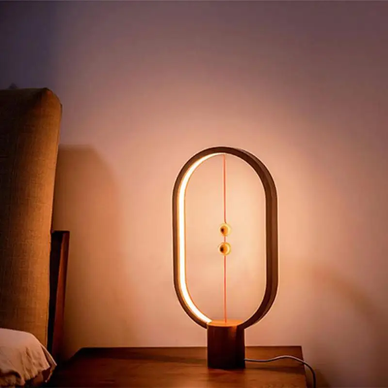 

LED Night Light Heng Balance Lamp USB Powered Home Decor Bedroom Office Table Night Lamp Novel Light Gift For Kids