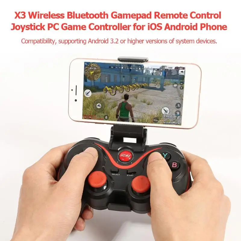 X3 беспроводной Bluetooth 3,0 геймпад пульт дистанционного управления Джойстик PC игра управление Лер для iOS Android телефон Pubg мобильный