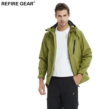 

Refire Gear Men Spring Outdoor Sports Jackets Breathable Windbreaker Camping Hiking Windproof Hooded Jacket Male Autumn Clothing