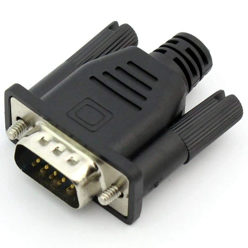 

HOT-VGA Virtual Display Adapter Male Dummy Plug EDID Headless Ghost Emulator Lock Plate