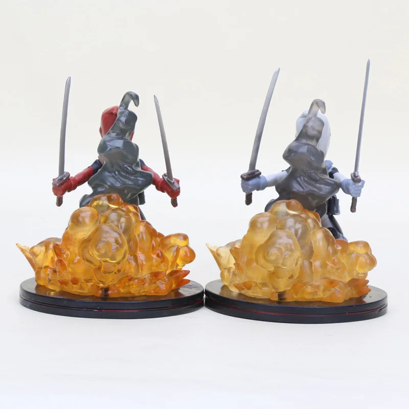 Rosso Grigio Мстители Дедпул кон колтелли ПВХ battaglia Statua экшн мини фигурка Da Collezione