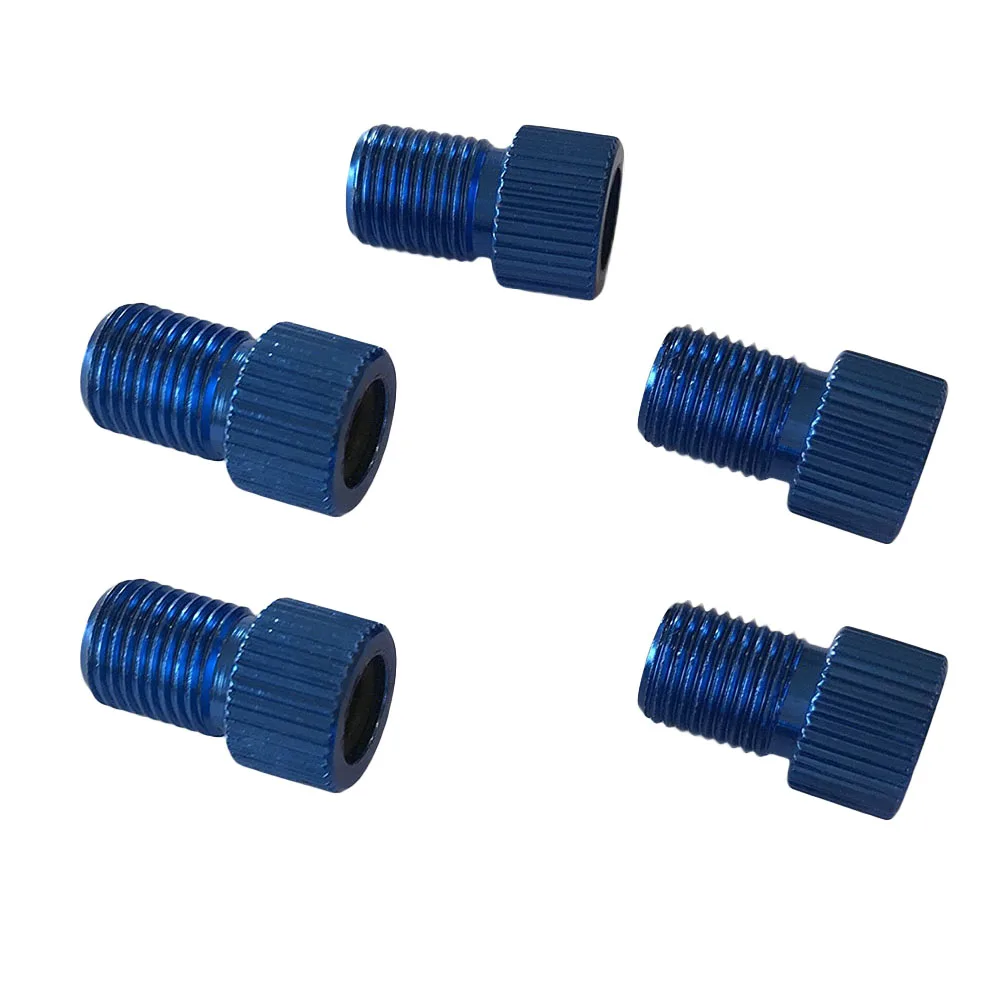 5pcs Aluminum PRESTA To SCHRADER Converter Car Valve Adapter Bicycle