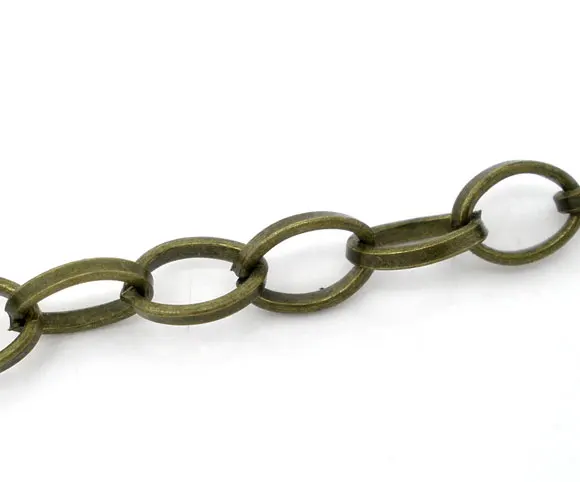 DoreenBeads 4M Bronze Tone Cable Chains Findings 8x6mm (B06144), yiwu